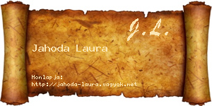 Jahoda Laura névjegykártya